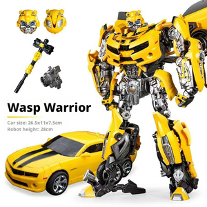 Figuras de Acción Modelo 2025, Precio de Fábrica, Robot de Plástico de Gran Tamaño con Deformación, Vehículo de Construcción Transformable con Luz - Product Image 3