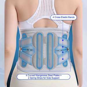 Transpirable ajustable Lumbar cintura soporte <span class=keywords><strong>de</strong></span> talla grande espalda Brace <span class=keywords><strong>pecho</strong></span> postura Corrector escoliosis espalda Brace gratis - Product Image 6