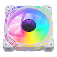 Ventilador de PC ZF120 de 6 Pines, 120 mm, RGB Blanco, con Rodamiento Fluido, 5V, Espejo Infinito, 20dBA, Silencioso, 1500 RPM, para Juegos