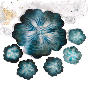 Posavasos de bandeja <span class=keywords><strong>Sakura</strong></span> grande personalizado a la moda DIY, moldes de silicona UV epoxi, juego de moldes de Resina de silicona para mesa, arte artesanal, decoración del hogar - Product Image 2