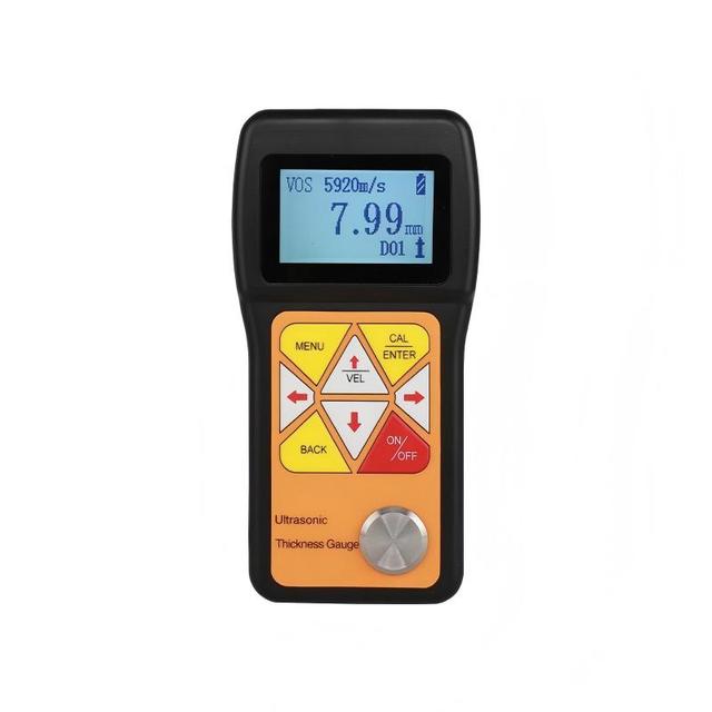 Digital Metal Ultrasonic Thickness Gauge with 0.001mm Resolution High Accuracy 1 Year Warranty Interchangeable Probes
