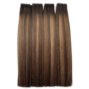 Extension per <span class=keywords><strong>Capelli</strong></span> <span class=keywords><strong>Veri</strong></span> con Tecnologia Avanzata per Volume Maggiore, Stile Balayage, Trama Resistente, Genius Weft - Product Image 4