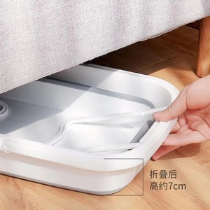 Cubo plegable rectangular comprimible de plástico grueso para limpieza y escurrido de pisos - Product Image 2