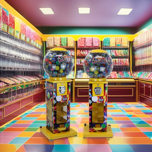 大型自動コイン式PMMAグローブカプセルトイ自動販売機 子供向け 300～600個収容 1年保証 カスタマイズ可能な金属製 - Product Image 6