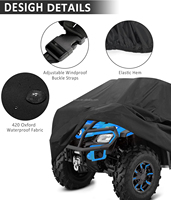 Patio extérieur anti-poussière robuste Oxford ATV couvre Quad couvre étanche avec sangles à boucle et évent