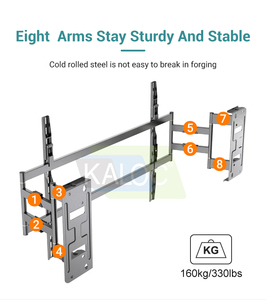 <span class=keywords><strong>Soporte</strong></span> de Pared para TV de Alta Resistencia Kaloc, Extra Largo, de 85 a 120 Pulgadas, <span class=keywords><strong>Soporte</strong></span> de Movimiento Completo para Televisores de Pantalla Grande, 160 kg/330 lb - Product Image 4