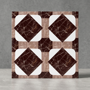 Carreaux de sol en céramique aspect marbre glacé Golden Vein White 16x16 pouces, qualité supérieure, imperméables et antidérapants - Product Image 5