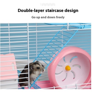 Pattern solido 47 Basic criceto gabbia Golden Bear Nest Villa spedizione gratuita in plastica a tre strati confezione confezione scatola include - Product Image 2
