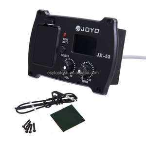 Égaliseur préampli Joyo JE-53 avec micro en porcelaine, alimentation par pile 9V, construction en plastique pour <span class=keywords><strong>guitare</strong></span> <span class=keywords><strong>acoustique</strong></span> - Product Image 1