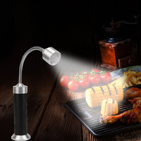 Lampe de barbecue à tube souple 360° °   Lampe de poche réglable super lumineuse à 9 LED, base magnétique, éclairage extérieur, 1 pièce
