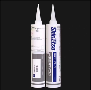 Shin Etsu Ke-4890 ignifuge résistant aux hautes températures Silicone mastic pour sceller l'aluminium, la céramique et les adhésifs en verre - Product Image 3
