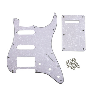 Kit de pickguard de guitarra eléctrica estilo ST de celuloide SSH con tornillos, piezas de repuesto para Strat - Product Image 5