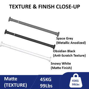 Tringle de Douche Télescopique <span class=keywords><strong>à</strong></span> Tension 43-114 Pouces, Sans Perçage, Réglable par Ressort, en Métal Anti-Rouille <span class=keywords><strong>pour</strong></span> Salle de Bain et Placard - Product Image 6