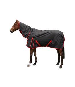 Luxury Heavyweight 1200D Polyester Horse Winter <b>Blanket</b> with Neck Cover, 300 GSM Warm Insulation, <b>Waterproof</b> Breathable - Product Image 2