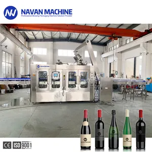 Máquina automática de llenado de botellas de vidrio, para vino, cerveza, Gin, Vodka, licor Spirit