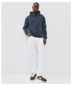 <b>Men's</b> Hooded Sweatshirt 100% Cotton French Terry Solid Color Casual Regular Fit Autumn Wear - Product Image 3