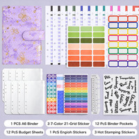 Carnet à spirales A6 personnalisé en cuir PU, organiseur de budget, agenda, classeur de trésorerie avec boucle, carnet de comptabilité, cadeaux pour enfants, fournisseur
