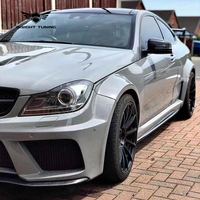 Kit carrosserie de haute qualité en fibre de résine, pare-chocs 2 portes, lifting pour Classe C W204 Coupé 2011-2013, mise à niveau style C63 AMG