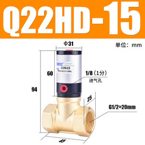 Vanne à vide fluide pneumatique à haute température Q22HD-15/20/25/32/40/50, prise en charge OEM pour l'eau et l'huile - Product Image 5