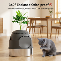 Bac à litière pour animaux de compagnie en acier inoxydable multifonctionnel de haute qualité, antiadhésif, facile à assembler et à nettoyer, bac à litière pour chat, jardinière