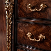 Commode à tiroirs de style régence avec façade cintrée |   Commode classique française en acajou de luxe - EKAR FURNITURE