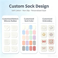 Chaussettes de yoga et de Pilates personnalisées en gros avec motif brodé, respirantes et confortables, chaussettes de sport pour femmes