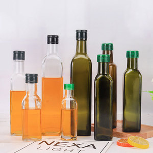 Bouteilles en verre vides pour <span class=keywords><strong>huile</strong></span> <span class=keywords><strong>et</strong></span> <span class=keywords><strong>vinaigre</strong></span>, écologiques, pour la cuisine, vente en gros, 750 ml, 500 ml, 250 ml, 100 ml - Product Image 1
