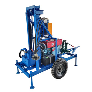 Plataforma de Perforación de Pozos de Agua Portátil Azul con Motor Diésel y Motor Principal para Perforación Profunda en Roca - Product Image 3