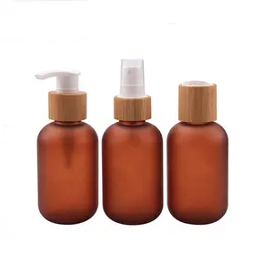 New biodegradable bamboo closures for PET lotion bottle