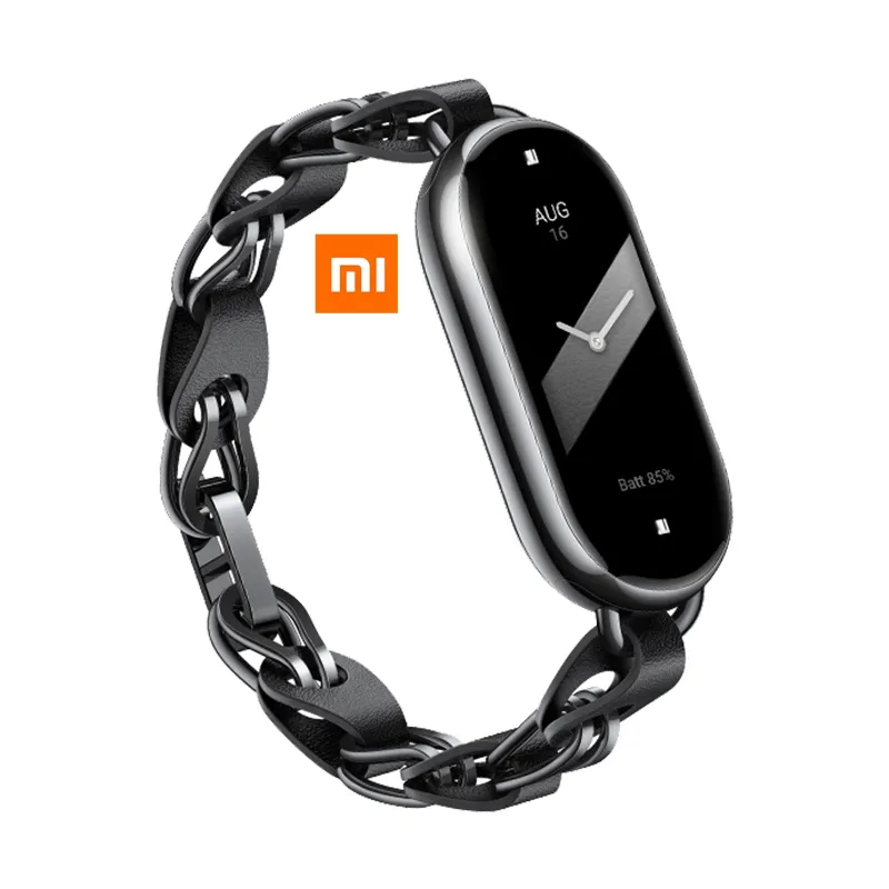 Voor Xiaomi Mi Band 8 Verstelbare Smart Wear Horloge Rvs Armband Horlogeband Vervanging Van Hoge Kwaliteit