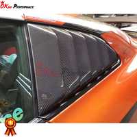 Accessoires de voiture en fibre de carbone de style Top Secret pour Nissan R35 GTR, persiennes de fenêtres latérales