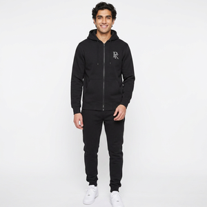 Conjunto Deportivo Unisex 100% Algodón, Sudadera con Capucha y Pantalones de Felpa Estampados, Ecológico, Transpirable, para Invierno - Product Image 1