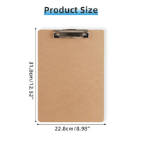 Bloc-notes d'examen en carton rigide de qualité supérieure, format lettre, en bois MDF A4, presse-papiers pour menu de restaurant