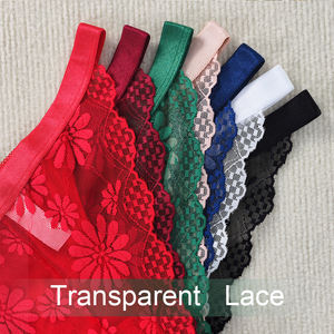 2025最新年轻女孩时尚蕾丝内衣性感透明比基尼女式透视内裤 - Product Image 5