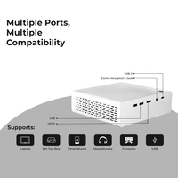 2025 Mini projecteur de poche Pico LED DLP 1080p Portable Smart Home Theater et projecteur extérieur pour petit bureau nouveau amélioré