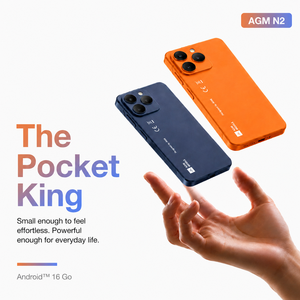 AGM N2 Octa Core QHD, Teléfono Móvil Android Pequeño, 16 GB, 4G LTE, Doble SIM, Batería de 3000 mAh, Tipo C, para Personas Mayores, Estudiantes y Viajeros - Product Image 1