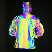 Vestes de sécurité réfléchissantes coupe-vent personnalisé avec Logo hiver hommes support tissu réfléchissant motif imprimé tricoté teint uni 1 pièces