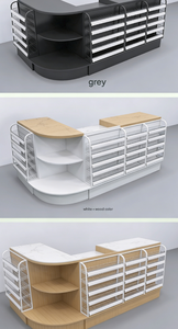 Bancone Cassa per Negozi al Dettaglio e Minimarket, Tavolo Cassa Combinabile Liberamente per Negozi - Product Image 6