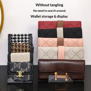 แท่นวางอะคริลิคทรงสี่เหลี่ยมคางหมูสำหรับโชว์กระเป๋าสตางค์ โทรศัพท์มือถือ และแว่นตา เหมาะสำหรับร้านค้า พร้อมที่เก็บของแบบพกพา ดีไซน์สวยงาม - Product Image 4