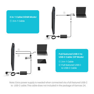 Monitor de Dibujo Gráfico con Pantalla Interactiva <span class=keywords><strong>Huion</strong></span> <span class=keywords><strong>Kamvas</strong></span> <span class=keywords><strong>24</strong></span> 2.5K - Product Image 5