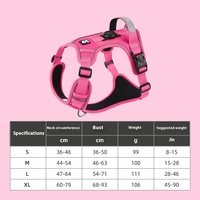 Harnais pour chien en gros, tendance, avec bouton de localisation AirTag, pour chiens de petite à très grande taille, laisse anti-perte pour l'entraînement en extérieur