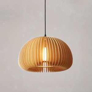 Vintage Retro Wooden Pumpkin Shape Pendant Lamp Creative Iron Art <b>Ceiling</b> Hanging Lamp Home Bedroom Restaurant Indoor <b>Light</b> - Product Image 2