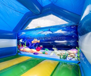 Maison gonflable de <span class=keywords><strong>rebond</strong></span> du monde marin d'Orient Inflatables avec la glissière avant - Product Image 5