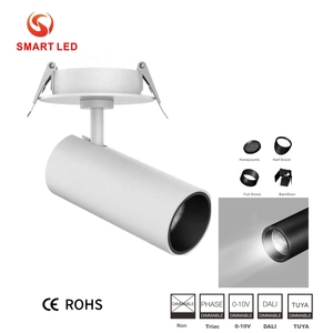 Système d'éclairage sur rail LED moderne en aluminium 10W-40W pour plafond, 4 fils, 3 phases, pour usage en centre commercial - Product Image 3