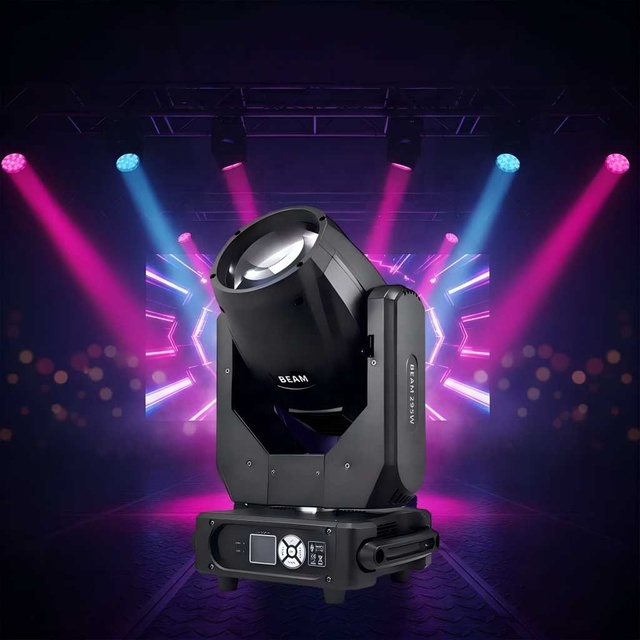 AMG New 300W Beam Moving Head Stage Light Moving Head Stage Light DMX512 14 Colors14 Patterns Moving Head Stage Light for Event