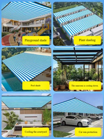 Malla de Sombra Rectangular para Exteriores, para Estacionamiento de Autos, Techo, Jardín, Balcón, Impermeable, Resistente al Viento, Resistente a los Rayos UV, Material HDPE, Multiusos