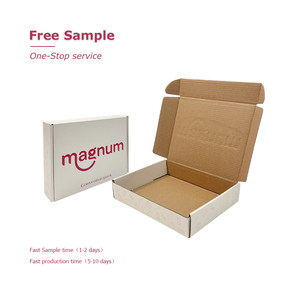 Bajo MOQ logotipo personalizado Mailer papel <span class=keywords><strong>cajas</strong></span> de embalaje <span class=keywords><strong>al</strong></span> <span class=keywords><strong>por</strong></span> <span class=keywords><strong>mayor</strong></span> <span class=keywords><strong>Kraft</strong></span> 3 capas corrugado ropa zapatos plegable caja de envío - Product Image 3