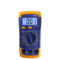 Multimètre numérique LCD Voltmètre AC DC Ampèremètre Ohmmètre Volt Tester Leads Meter
