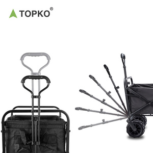 TOPKO troli luar ruangan, troli pantai, troli pembawa perjalanan, mendaki, berkemah, luar ruangan - Product Image 6