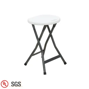 Vente en gros à bas prix <span class=keywords><strong>tabouret</strong></span> <span class=keywords><strong>de</strong></span> <span class=keywords><strong>bar</strong></span> pliant commercial <span class=keywords><strong>blanc</strong></span> <span class=keywords><strong>tabouret</strong></span> pliant rond en plastique pour événement - Product Image 1